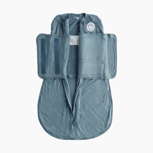 Dreamland Baby Co. Bamboo Classic Swaddle (Non-weighted) - Ocean Blue, 0-6 Months