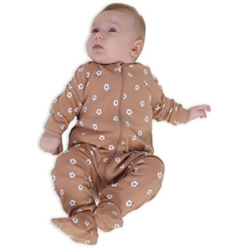 DDY Baby Girl Boy Snowsuit 0-3 Months Down Jacket Hooded Romper Jumpsuit Infant Onesie Winter Outwear Grey