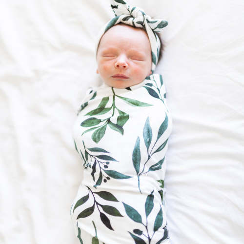 Oliver Swaddle Blanket & Headband Set