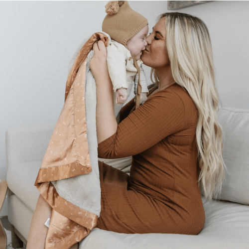 SATIN BACK RECEIVING BLANKETS