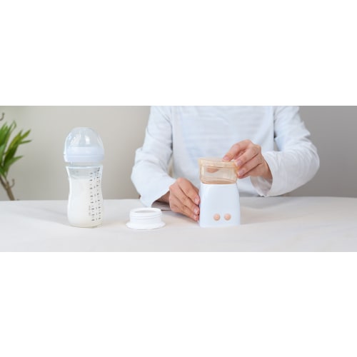 Bottle Warmer, Fast Heating Portable Bottle Warmer with 4 Adapters, Rechargeable Travel Bottle Warmer with Smart Temperature Control, Cordless Baby Bottle Warmer for Breastmilk or Formula - portable bottle warmer