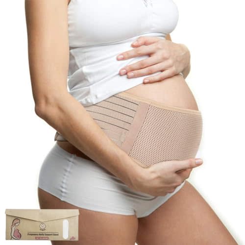 SIYWINA Maternity Belt Pregnancy Support Belt Bump Band Abdominal Support Belt Belly Back Bump Brace Strap