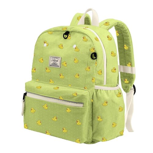 Corduroy Toddler Backpack for Boys 2-5: Preschool Backpacks for Girls 13.5" H Fit Folder