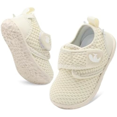 FEETCITY Baby Walking Shoes Barefoot Baby Shoes Infant Sneakers Newborn Crib Shoe Lightweight Flexible Slip On Shoe