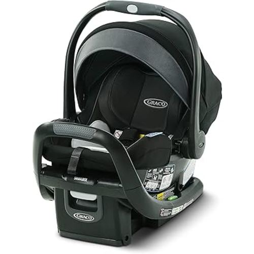 GRACO, SnugFit 35 DLX Infant Car Seat Baby Car Seat with Anti Rebound Bar, Spencer, 27.5x17.5x25.5 Inch (Pack of 1)