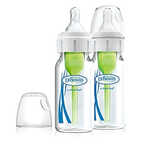 Dr. Brown's® Natural Flow® Options+ 2-pack 4 oz. Glass Baby Bottle
