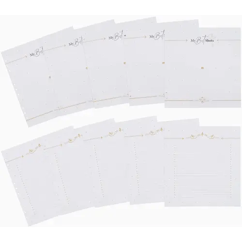 Yulka Crafts Baby Memory Book Extra Pages for Photos and Notes