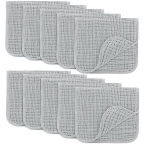Muslin Burp Cloths Large 100% Cotton by Comfy Cubs