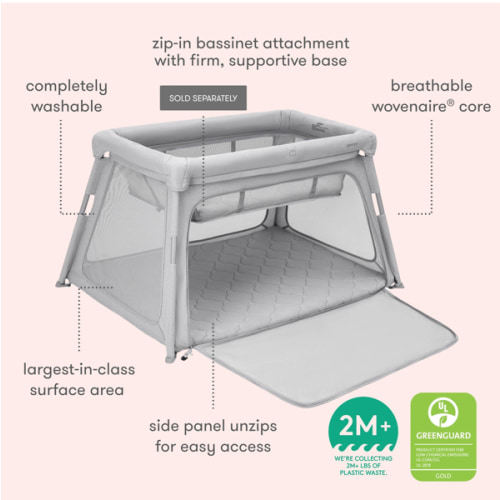 Deluxe Travel Crib + Bassinet Attachment $399