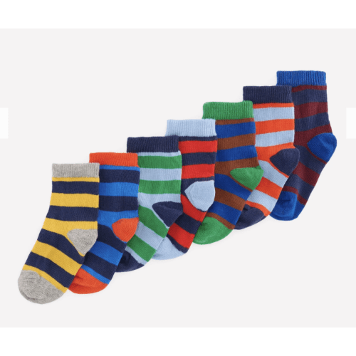 7-Pack Baby Socks-Multi Stripe | Boden USA