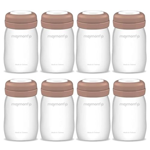 Maymom Wide Neck Breastmilk Collection n Storage Bottle 5.4 oz; Re-markable SureSeal Disc. Fits Spectra S2 Spectra S1 9 Plus.