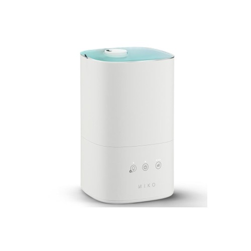 MIKO Breeze 3-Speed White Ultrasonic Cool Mist Humidifier with Top-Fill Tank and Aroma Tray