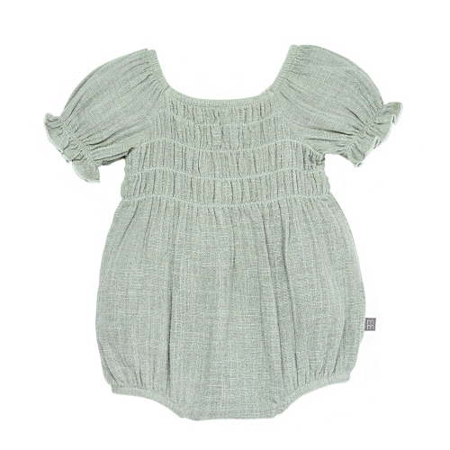 modern moments™ by Gerber® - Smocked Bubble Romper - Sky, Perfect for warm-weather outings