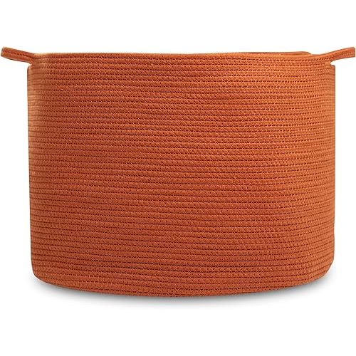 Natemia Extra Large Storage Basket (20" x 20" x 14") - Woven Baskets for Storage, Baby Storage Basket and Toy Organizer, Blanket Basket, Perfect Baby Registry Gift, Rope Baskets for Storage