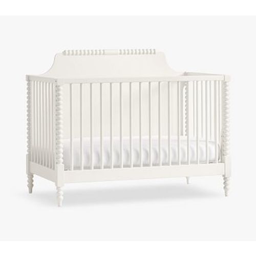 Chris Loves Julia Turned Wood 4-in-1 Convertible Crib, Heritage White, In-Home Delivery