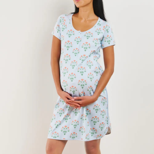 LAKE | Hydrangea Maternity Nightgown