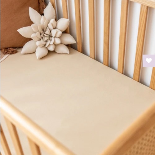 (Oat) Organic Bamboo Cotton Cot Sheet