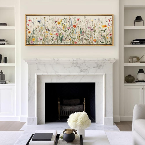 IDEA4WALL Vibrant Wildflower Watercolor Botanical & Reviews | Wayfair