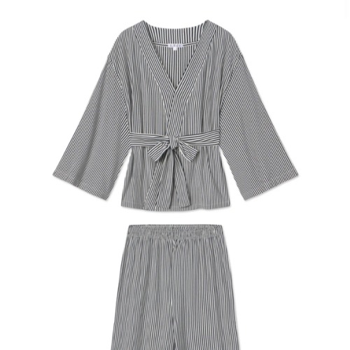 Women's Kimono Pajamas Set | DreamModal | Navy