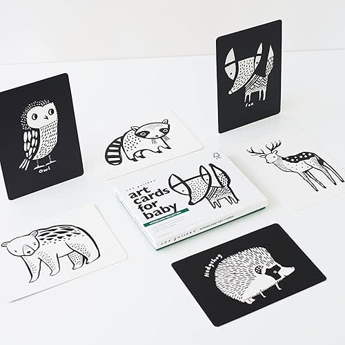 Wee Gallery Art Cards for Baby - Woodland Animals