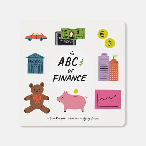 The ABCs of Finance Board book-Teach your Child the Art of Snack Negotiation, Playhouse Real Estate and Toy Lending-Children board books-(Board Books for Toddlers, Children’s board book,gifts)
