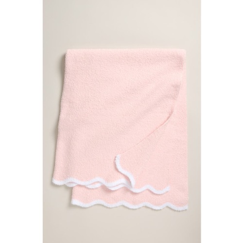 Scallop Trim Chenille Blanket