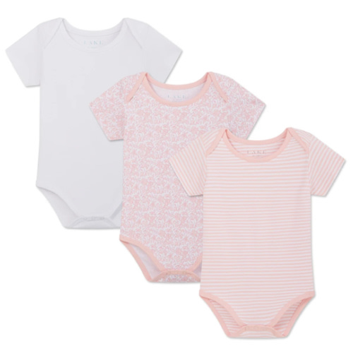 LAKE | Baby | Pima Cotton Pajamas | English Rose Baby Bodysuit Bundle