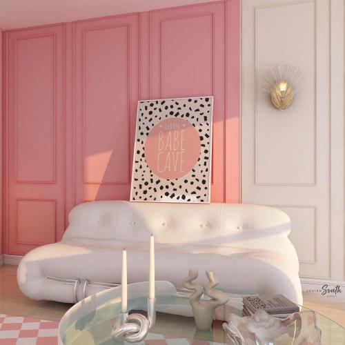 Dalmatian Speckle Nursery Print: Little Babe Cave, Modern Boho Decor