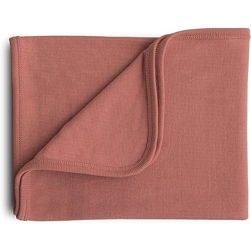 mushie Extra Soft Baby Blanket, Cedar
