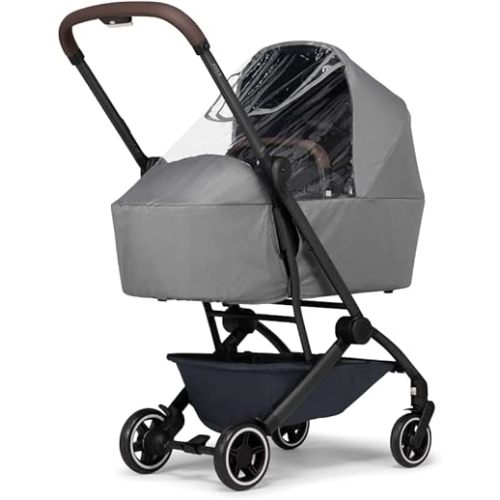 Joolz AER+ Cot Rain Cover – Windproof & Waterproof Winter Stroller Accessory - Clear Baby Travel Weather Shield for Sun, Dust, and Snow Protection - Compact and Easy to Store - Water Repellent - Grey