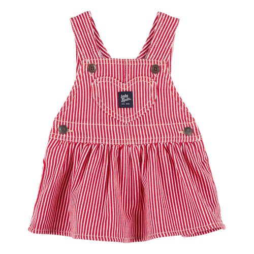 Baby Hickory Stripe Twill Jumper Dress Size: 6M