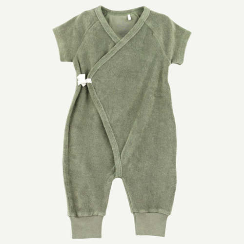 Moss Green Terry Long Leg Kimono