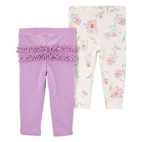 Baby 2-Pack Floral Pull-On Pants - Carter's | Carter's