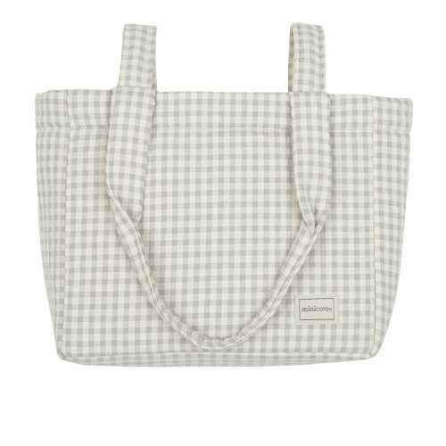Bolsa Handle Vichy Blue
