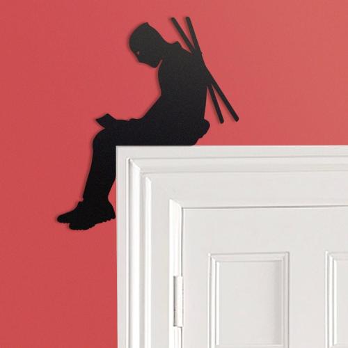 Deadpool Door Frame Topper Metal  | Deadpool Wall Decor | Marvel Fan Gift | Superhero Door Hanging | Marvel Wall Decor