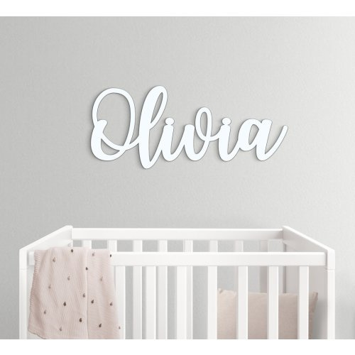 Custom Name Sign Personalized Wooden Name Sign for Nursery Wall Decor Wood Letters Baby Nursery Name Sign Wooden Sign Baby Name Sign
