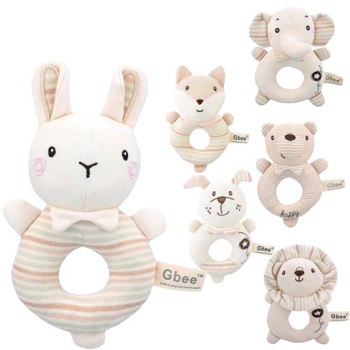 saidjrlf Fall Savings Up to 50% off Newborn Baby Infant Soft Rattles Teether Hanging Bell Plush Toys Baby Toys 0-6 Months for Newborn Christmas Gift Family Gifts