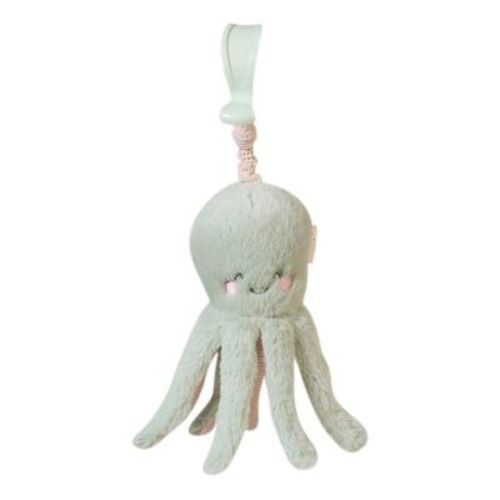 Saro Sensory Ocean Life Rattle Plush Toy (hunter Mint) - Baby Sensory Toy - Hand-eye Coordination Development - Pram & Stroller Toy