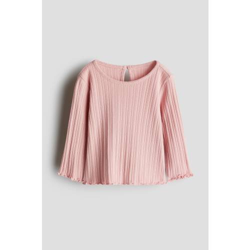 RIBBED JERSEY TOP