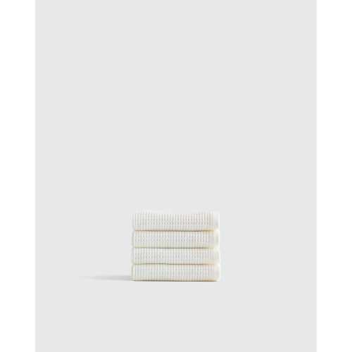 Turkish Waffle Terry Washcloth (Set of 4) in Ivory