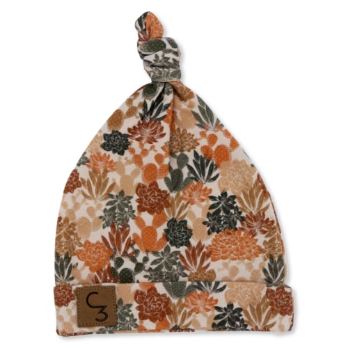 Fall Cactus Newborn Baby Hat