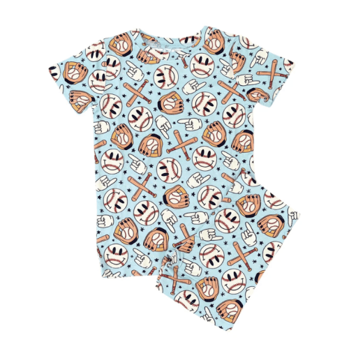 BASEBALL SMILEY DREAM SHORT SET