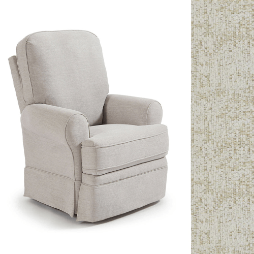 Best Chairs Juliana Power Swivel Glider Recliner  - Parchment 21777B