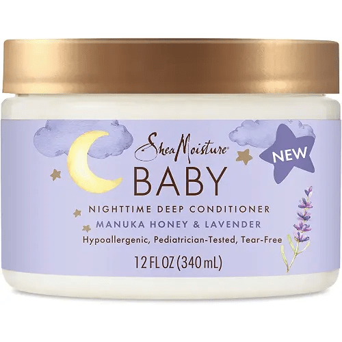 SheaMoisture Baby Deep Conditioner Manuka Honey & Lavender for Delicate Hair and Skin Nighttime Skin and Hair Care Regimen 12 oz