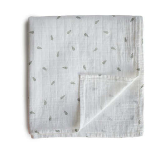 Organic Cotton Mushie Baby Muslin Swaddle Blanket