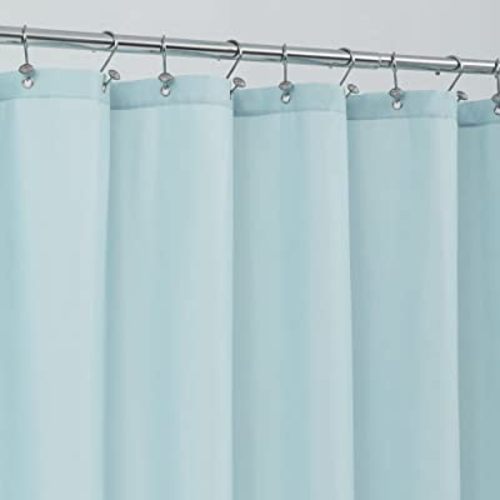 ALYVIA SPRING Waterproof Fabric Shower Curtain Liner, Washable Cloth Shower Curtain for Bathroom - Standard Size 72x72, Blue