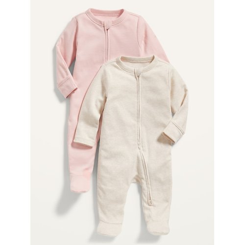 Sleep & Play 2-Way-Zip Footed One-Piece 2-Pack for Baby