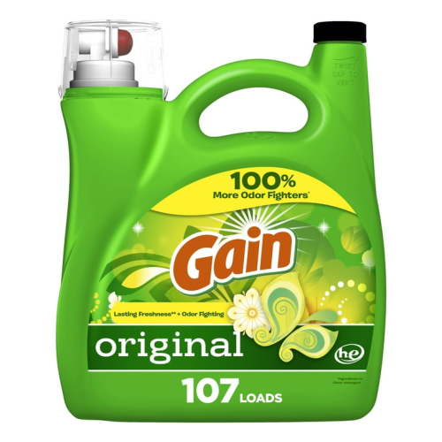 Gain Original Scent Liquid Laundry Detergent, 107 Loads, 154 fl oz for Clothes Washer