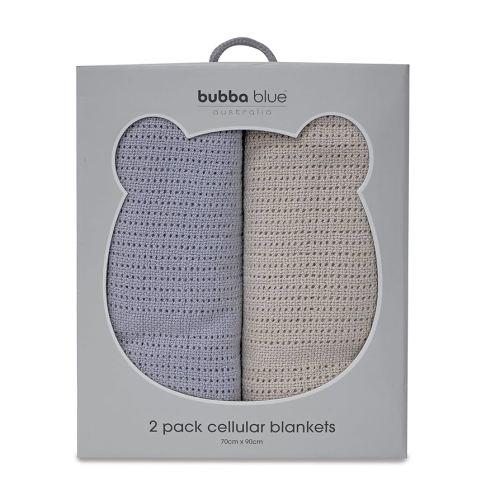 Bubba Blue Cellular Baby Blanket, 70 x 90 cm Size, Grey/Sand (Pack of 2) 200.0 Grams : Amazon.com.au: Baby