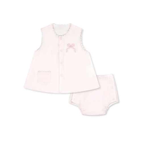 Maria Diaper Set - Blessings Pink, Bow